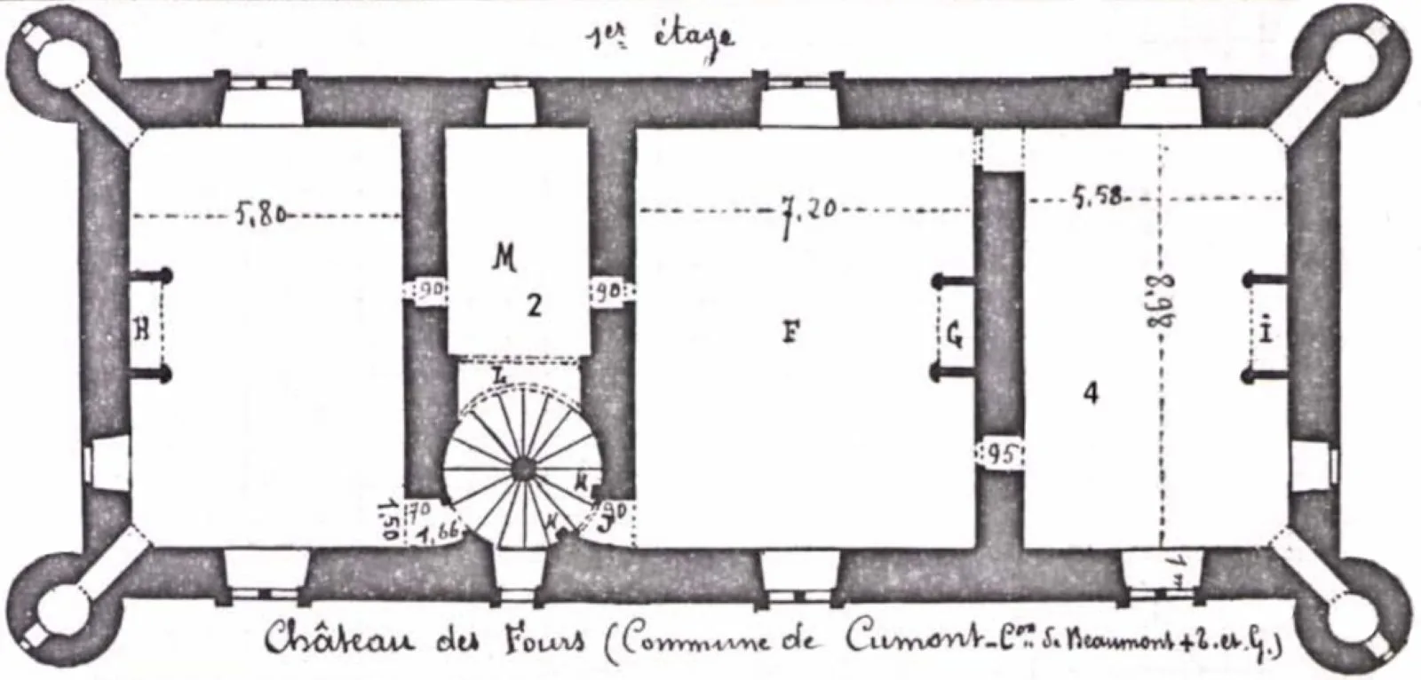 Plan du Château des Fours